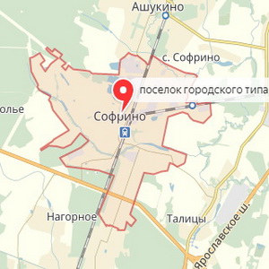 Карта софрино московской обл